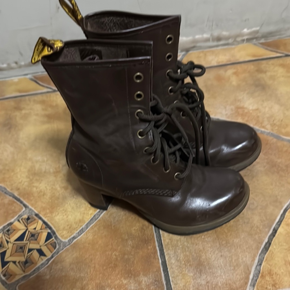 Dr martens Darcy vintage heeled Women's Brown Leather Lace-Up Boots